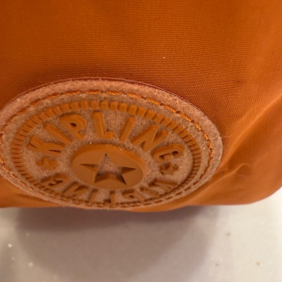 Kipling Nylon Hobo Women’s Orange Shoulder Bag With Monkey Adjustable Strap - Picture 4 of 16